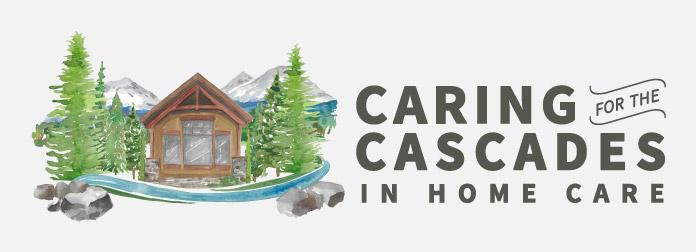 Caring for the Cascades logo, in-home care bend oregon